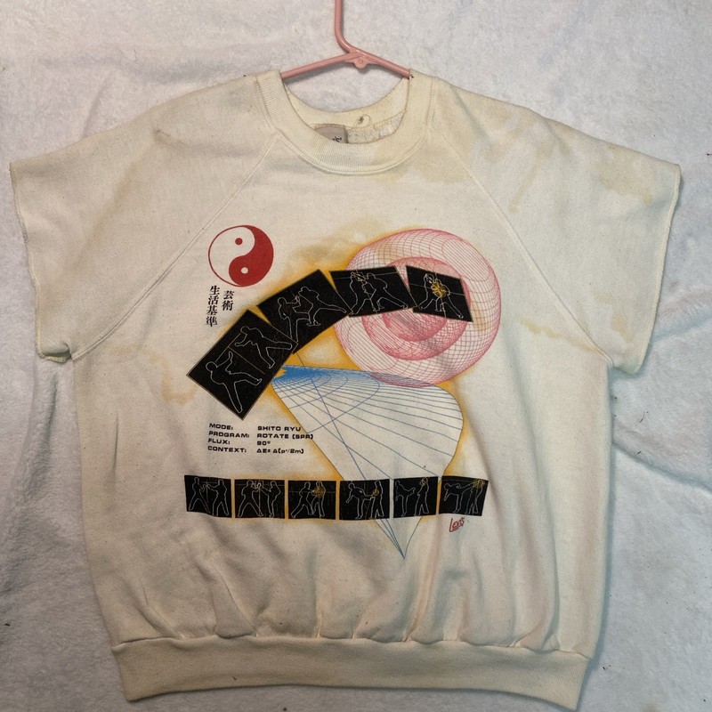 VTG 1970s Levis SHITO-RYU Japanese Karate Founded In 1934 Mens Sweatshirt Size L