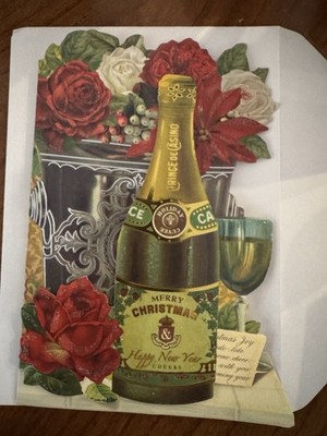 Punch Studio 24 Embellished Cards Christmas Holiday Happy New Year 5x7 