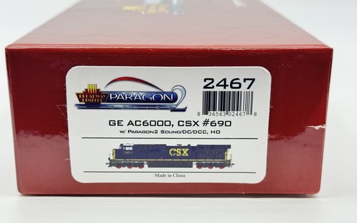 Locomotora diésel HO Broadway Limited 2467 CSX GE AC6000 CSXT #690 SONIDO DCC | Condition: New