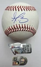 Dustin May Signed Auto OML Baseball Fanatics MLB Authentication Holos Dodgers