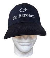 Vintage Gulfstream Baseball Cap Navy Embroidered Mesh Sides Back Aviation READ