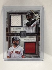 Topps 2020 Museum Dual Relic Ortiz Pedroia DMR-OP /50 Red Sox
