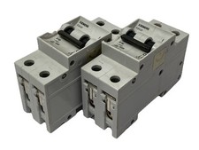 Siemens 5SX22 D10 Miniature Circuit Breaker CHIPPED CASE LOT OF 2