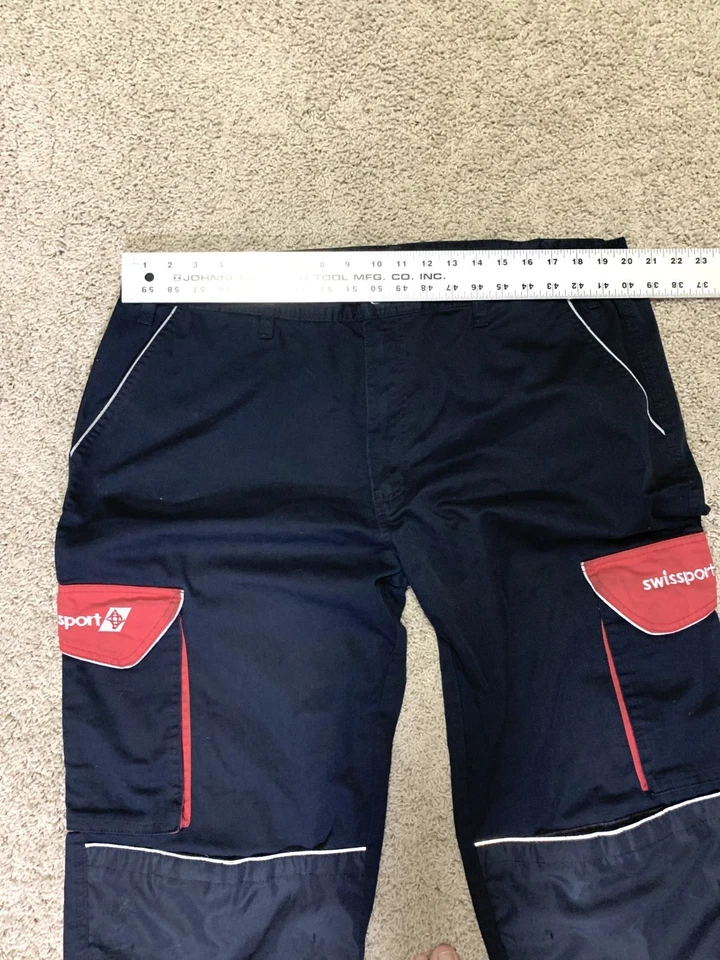 Uniforme Swissport Hombre Pantalones Visibilidad Neón Reflectante Empleado Aeropuerto 42L Foto 4 de 4