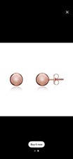9ct Rose Gold Polished Ball, New And Unused Stud Earrings,7mm