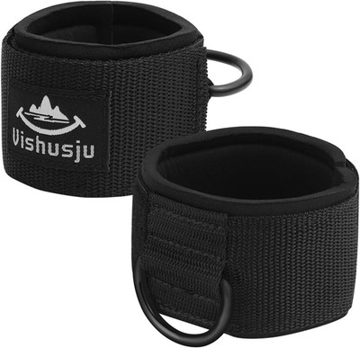 Ankle Wrist Cuffs Neoprene Padded Straps D-Ring Glute Kickback for Cable  Legs E