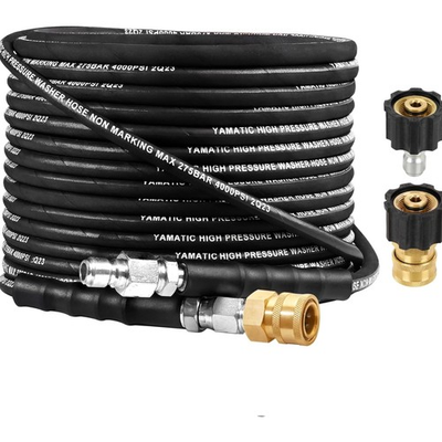 #ad Kink Resistant Pressure Washer Hose 1 4quot; 50FT Wear Resistant 4000PSI Power W... $115.91