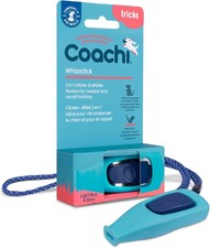Dogs Training Clicker & Whistle Coachi Whizzclick Light Blue