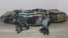 Large Folkmanis American Alligator Hand Puppet Plush 31 Full Body