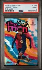 Lamine Yamal 2024-25 Topps Finest UCC #TM1 The Man SP Case Hit - PSA 9