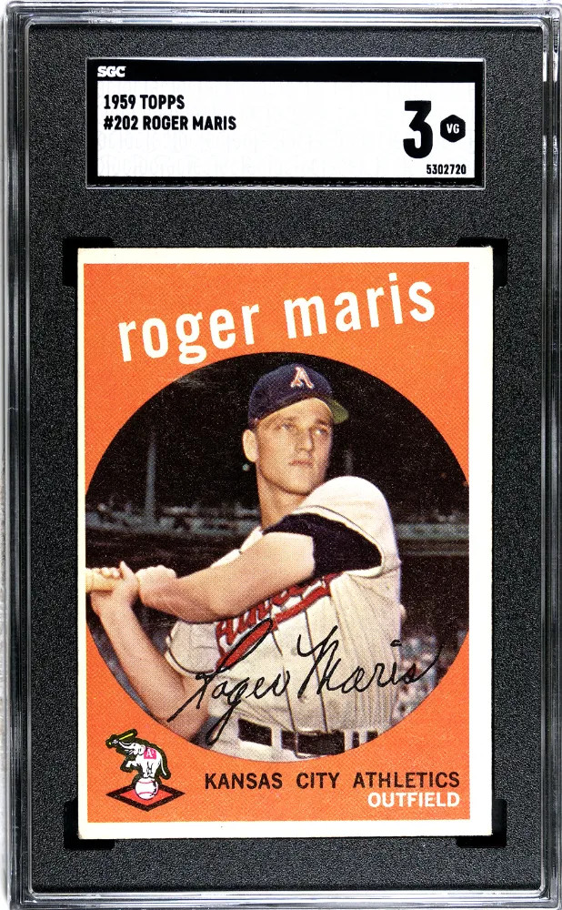 1959 Topps Roger Maris #202 SGC 3