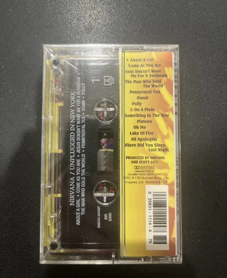 Sealed New NIRVANA MTV Unplugged In New York Cassette Tape Geffen Records 1994 - Image 2 of 4