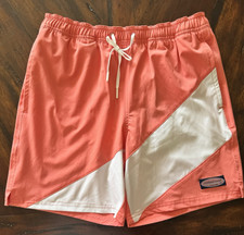 NWT Vineyard Vines Swim Chappy Trunks Just Peachy Mens Sz Small 7"  98