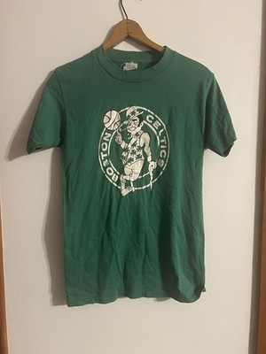 Vintage 80s Boston Celtics T Shirt Green Single Stitch NBA Selec-T Tag Sz M