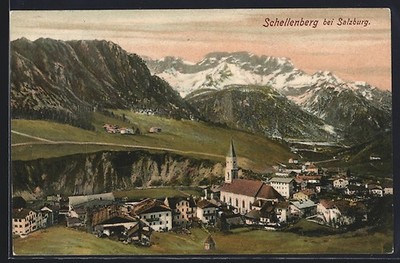 Marktschellenberg, Sicht über den Ort, Ansichtskarte 