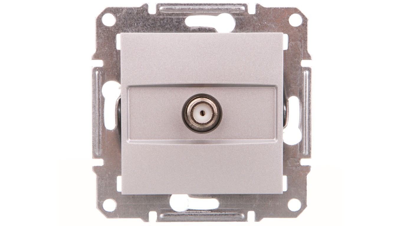 ASFORA SAT End Socket Without Frame Aluminium EPH3700161
