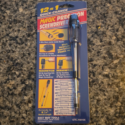 Best Way Tools 12-in-1 Quick-Change Magic Precision Screwdriver Magnetic 60105