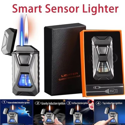 Smart Sensor Lighter Voice Ignition Shake Ignition Torch Lighters Refillable