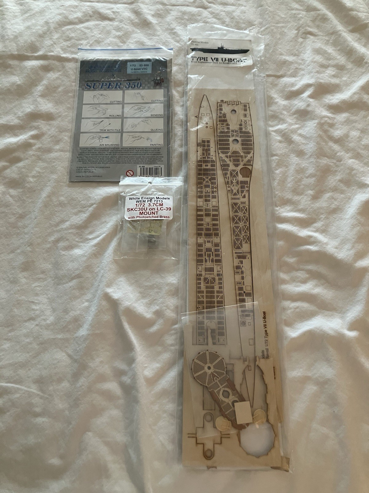 Revell VIIC Submarine 05015 Upgrade Parts Photo Etch Wood Lot Nautilus Eduard