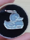 Rubber Duckie Charm Pendant 999 Pure Silver Finish Wearable Bullion 2.2 Grams