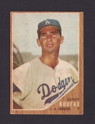 1962 Topps Sandy Koufax #5 Los Angeles Dodgers