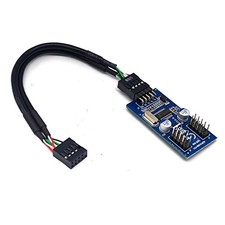 Motherboard USB pin 1/2/USB 1/2 USB 2.0 9-pin to dual 9-pin interface 1/2