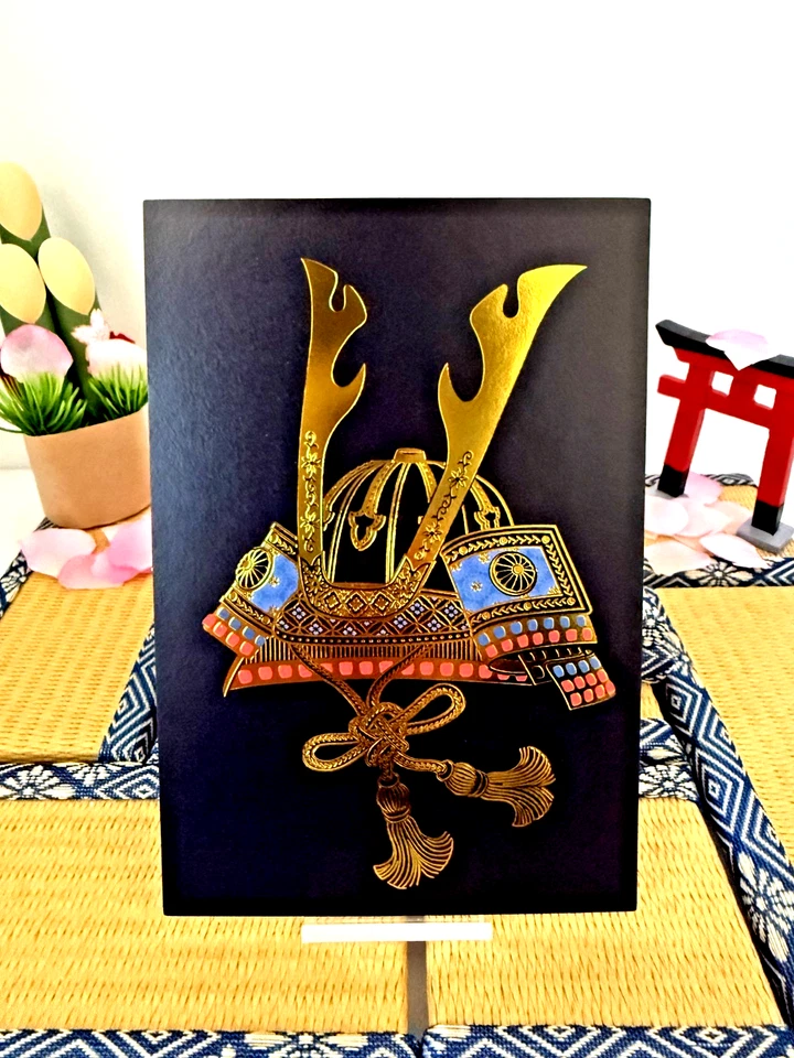 Japanese Postcards Kyoto Kabuto Umbrella Fan Set of 3 Curated in Tokyo Gift Art - Image 2 of 4