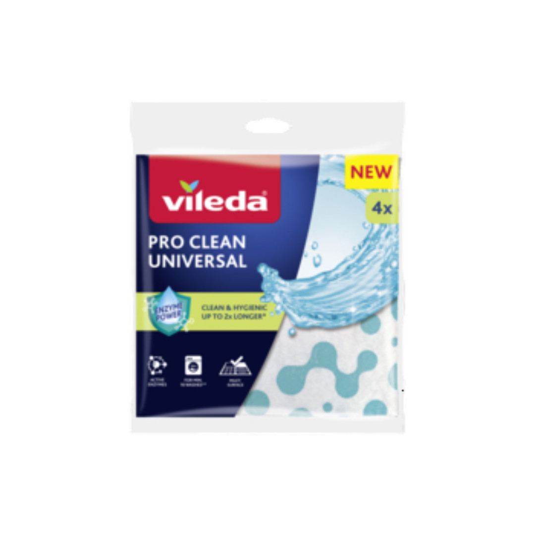 4023103256927 ciereczka uniwersalna z enzymami Vileda Pro Clean 4 szt 3590₽