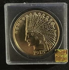 American Coin Treasure $10 Indian Head Gold 1913 Hologram Half Eagle UC