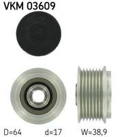 Generatorfreilauf Skf Vkm 03609 Passend FÜR Nissan Opel Renault Renault Trucks