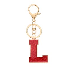 Initial Letter Keychain, A-Z Alphabet Keyring Letter L Metal Key Chain for or...
