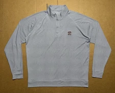 HOLDERNESS & BOURNE Men’s L Inverness  Club Balfour 1/4 Zip Golf White Navy