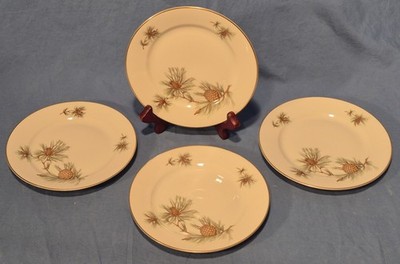 4 Rosenthal  Aida PINE NEEDLE, Bread & Butter Plates, Germany EUC