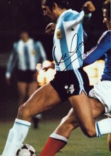 Leopoldo Luqu Argentinien Fu&szlig;ball Weltmeister 78 Bildseite signiert (Oy-0307