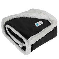 PetAmi Dog Blanket for Small Medium Dogs and Large - 60 X 40 Inches, Black