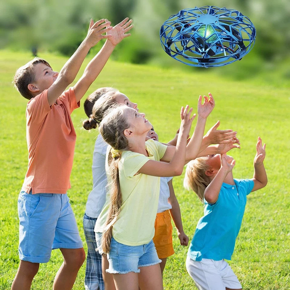 Mini Induktions Drohne UFO Fiegender Spielzeug Quadrocopter Kinder Geschenk 360° - Bild 4 von 4
