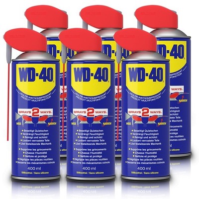 WD-40 6x 400ml FÜR SMART STRAW MULTIFUNKTIONSPRODUKT VIELZWECK SPRAY ROSTLÖSER 