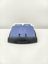 Rolodex Desktop Business Card Organizer Black Lidless Made In USA A-Z Tabs