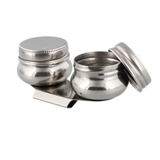 US Art Supply Large Mouth Double Dipper Pallet Cup w/ Clip Painting