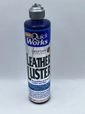 Quick Works LEATHER LUSTER Conditions Protects Vinyl 10oz NEW Crypton Powered
