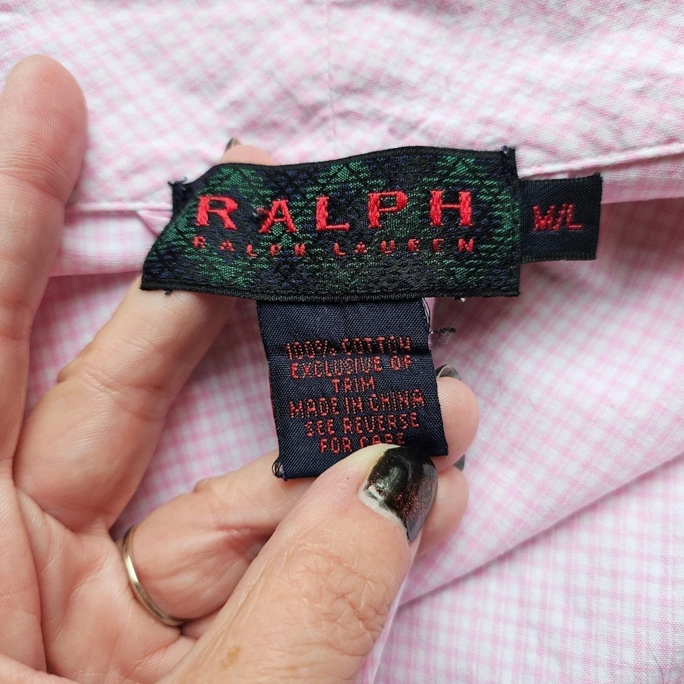 Abrigo RRL RALPH Ralph Lauren Rosa Guinga Volantes M L Cottagecore Dormir Foto 4 de 4