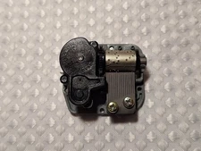 Music Box Movement Wind Up Mechanism Works Plays "It's A Small World" W/ Key