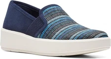 Clarks Layton Petal Sneaker, Navy Interest