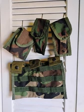 USGI MOLLE harder To Find Pouches In One Small Lot  M81 Woodland