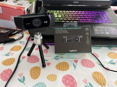 Logitech C922 Pro HD Stream Webcam USB 1080p Schwarz mit Mikrofon 30fps