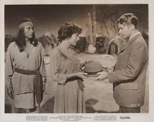Audie Murphy + Anne Bancroft in Walk the Proud Land (1956) ❤ Vintage Photo 890K