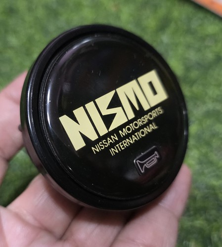 Rare Nismo old logo Gold Letter horn button skyline r32 r33 silvia s13 s14 jdm - Picture 2 of 13