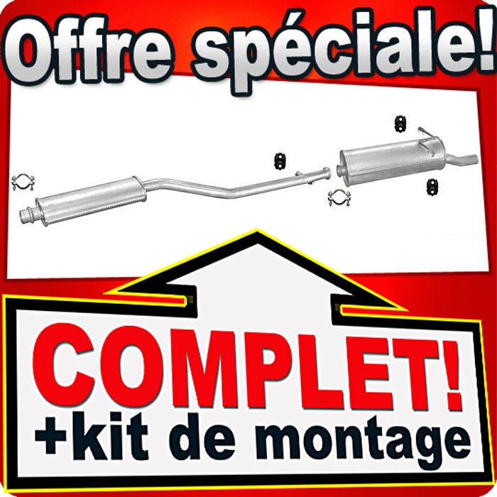 Silencieux échappement Citroën Xsara Picasso 2.0 HDi 1999-2002