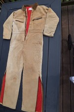 Key Imperial Insulated Overalls Men's Small Brown Duck Canvas Workwear