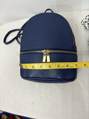 Borse In Pelle Leather Mini Backpack Made in Italy Women display picture 3